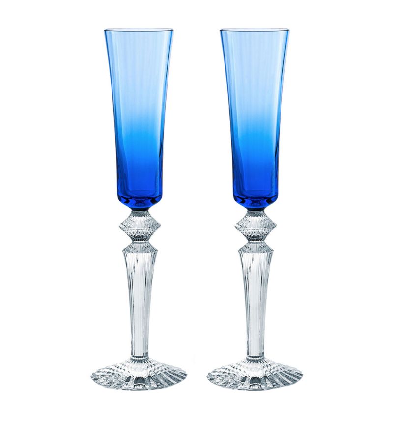 Baccarat Baccarat Set Of 2 Mille Nuits Champagne Glasses (170Ml)