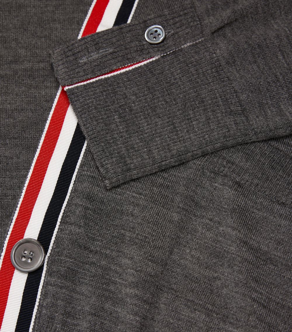 Thom Browne Thom Browne Wool Relaxed 4-Bar Cardigan