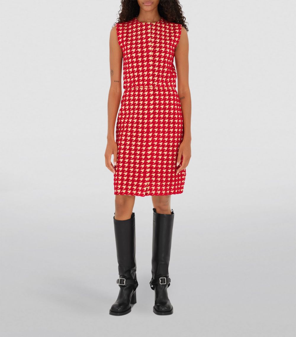 Burberry Burberry Houndstooth Mini Dress