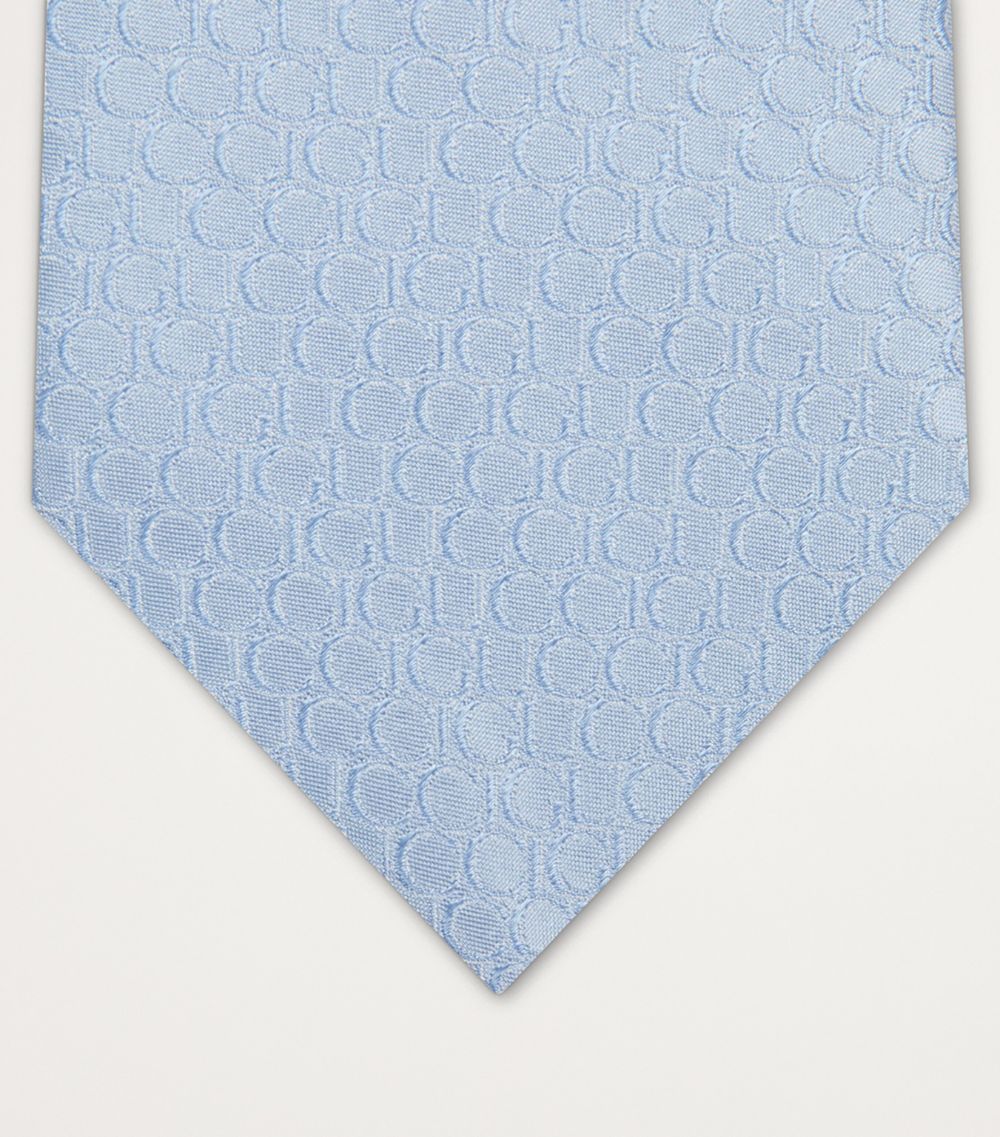 Gucci Gucci Silk Logo Jacquard Tie