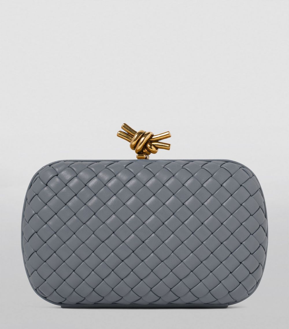 Bottega Veneta Bottega Veneta Leather Knot Minaudiere Clutch Bag