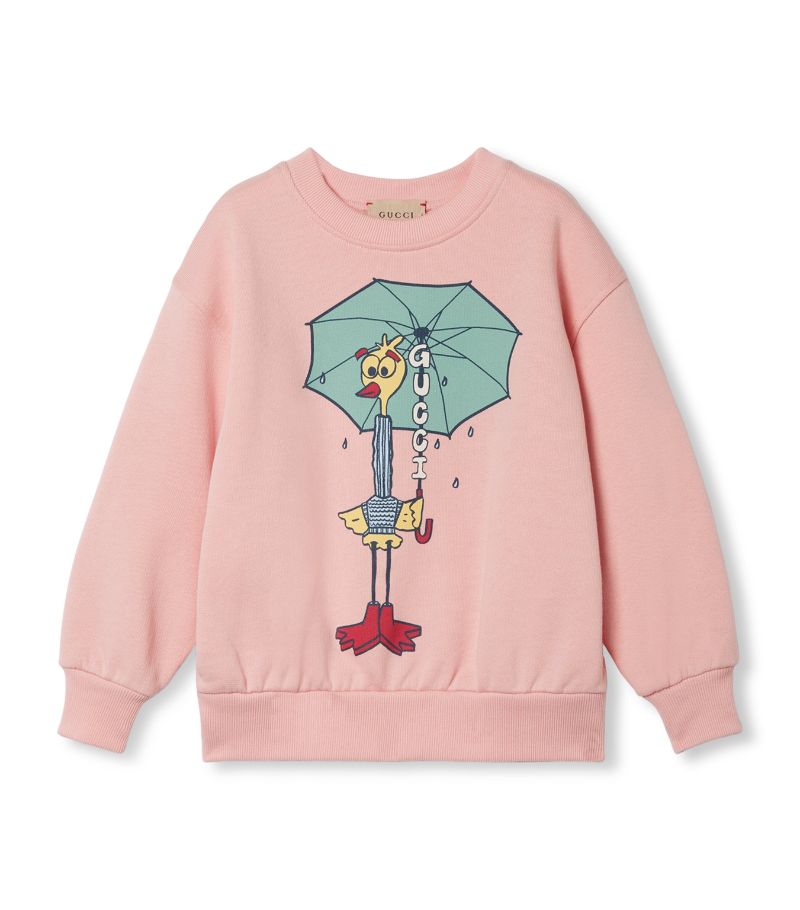 Gucci Gucci Kids Oversized Printed Sweatshirt (4-12 Years)