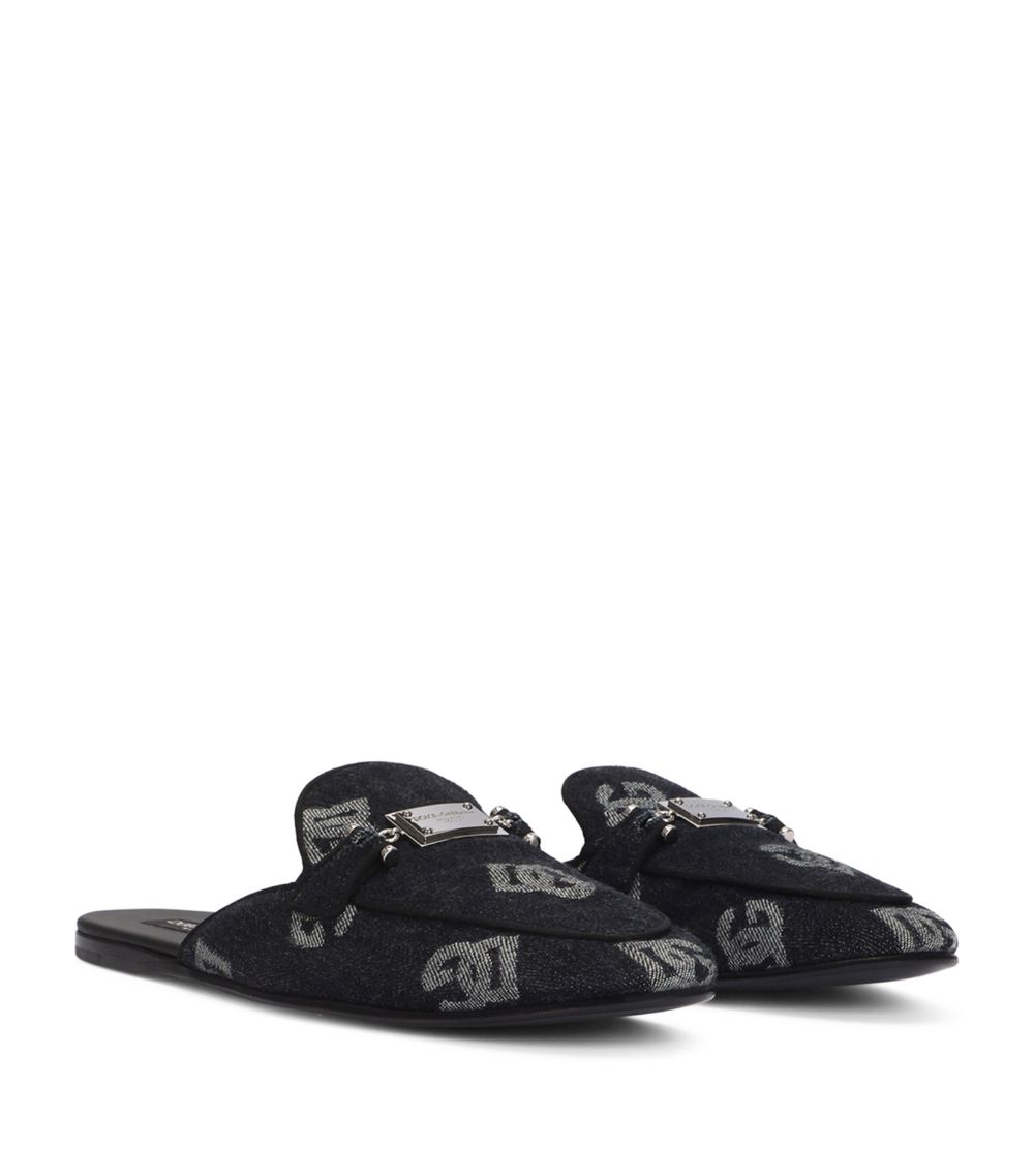 Dolce & Gabbana Dolce & Gabbana Logo Print Slippers