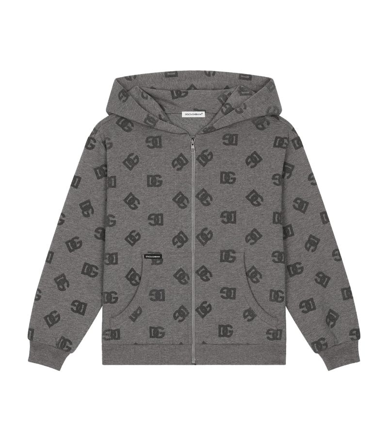 Dolce & Gabbana Dolce & Gabbana Kids Logo Zip-Up Hoodie (8-12+ Years)