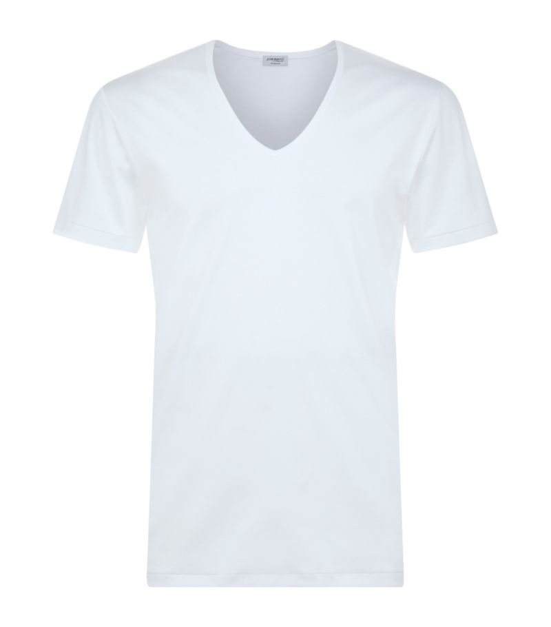 Zimmerli Zimmerli 286 Sea Island V-Neck T-Shirt