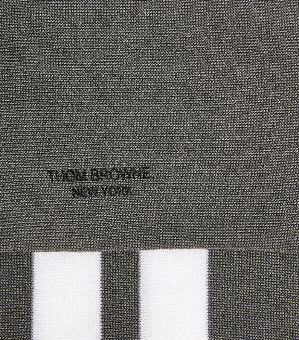 Thom Browne Thom Browne Cotton-Blend 4-Bar Over-The-Calf Socks