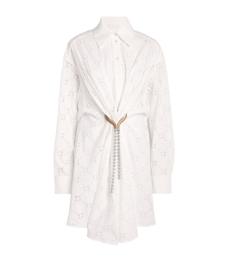  Area Nyc Broderie Anglaise Mini Dress