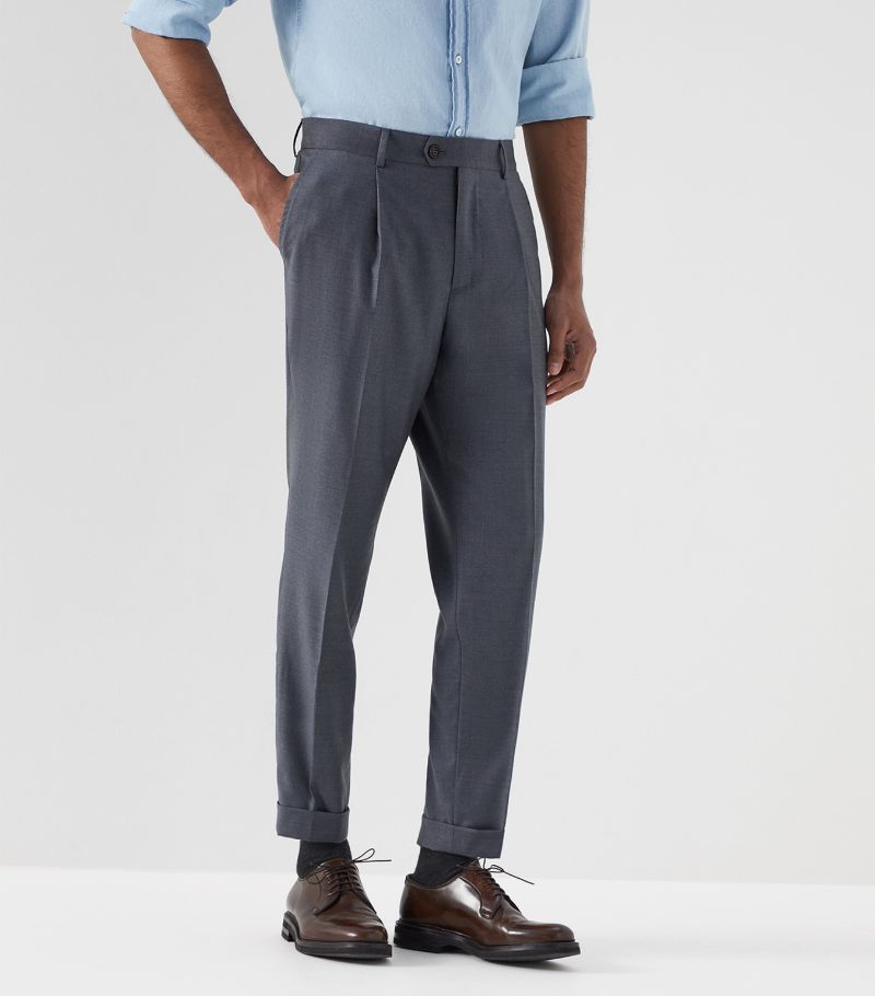 Brunello Cucinelli Brunello Cucinelli Virgin Wool Tailored Trousers