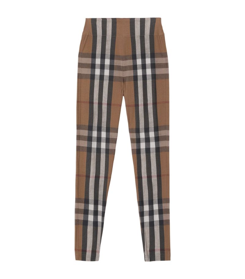 Burberry Burberry Stretch-Jersey Check Leggings