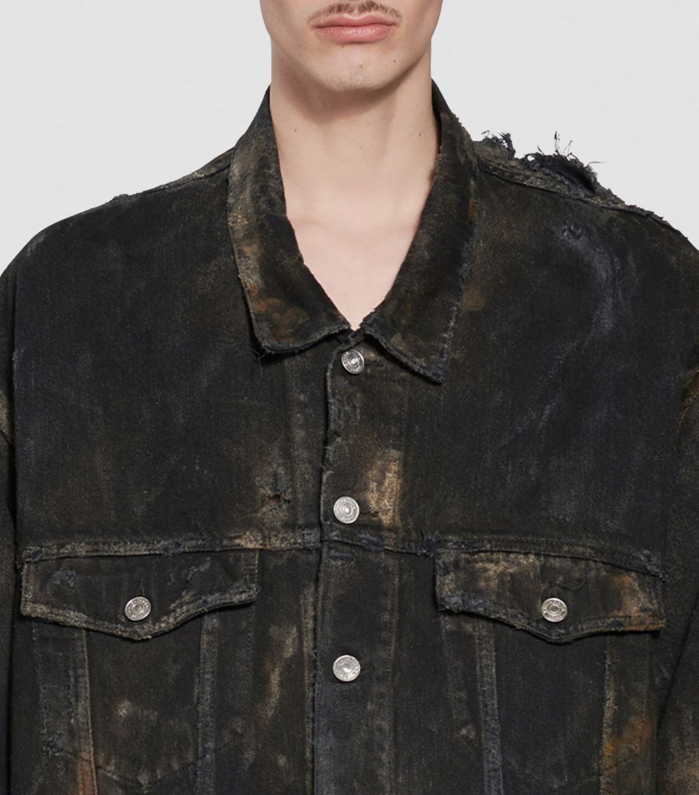 Balenciaga Balenciaga Oversized Distressed Denim Jacket