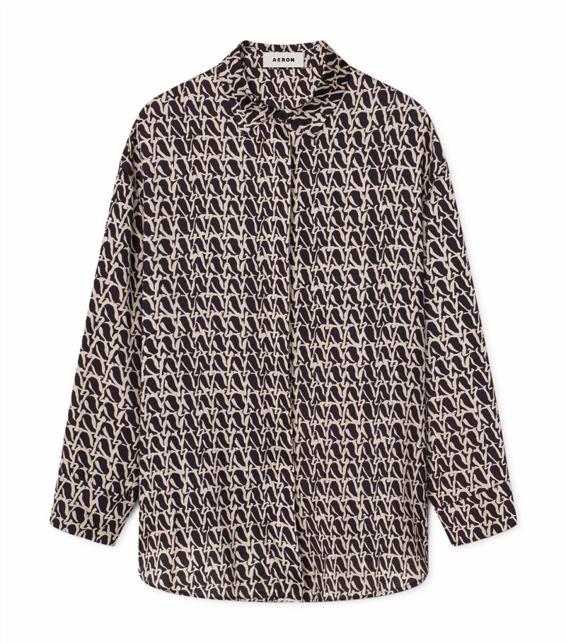 Aeron Aeron Monogram Print Flint Shirt