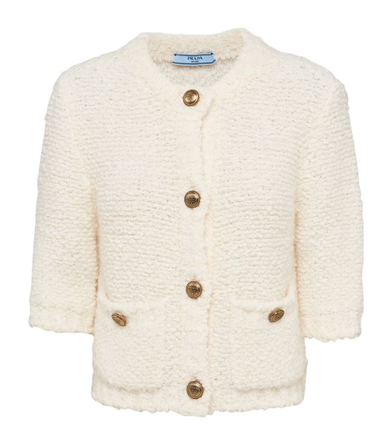 Prada Prada Bouclé Cardigan