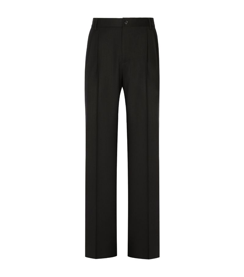 Dolce & Gabbana Dolce & Gabbana Wool Wide-Leg Trousers