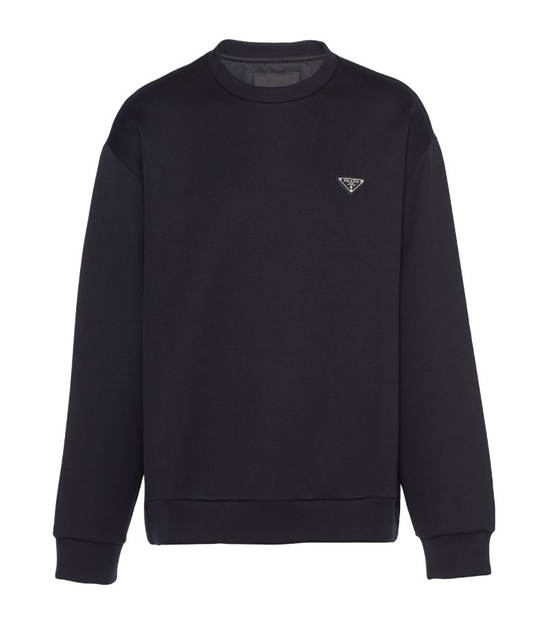 Prada Prada Logo-Plaque Sweatshirt