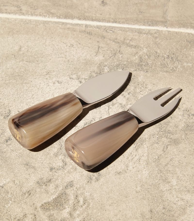 Brunello Cucinelli Brunello Cucinelli Stainless Steel Cheese Cutlery (Set of 2)