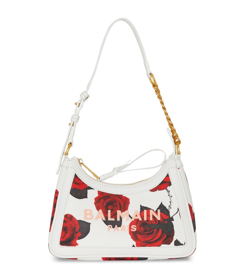 Balmain Balmain Canvas Printed B-Army Shoulder Bag