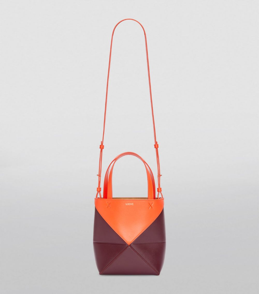 Loewe Loewe Mini Leather Puzzle Fold Tote Bag