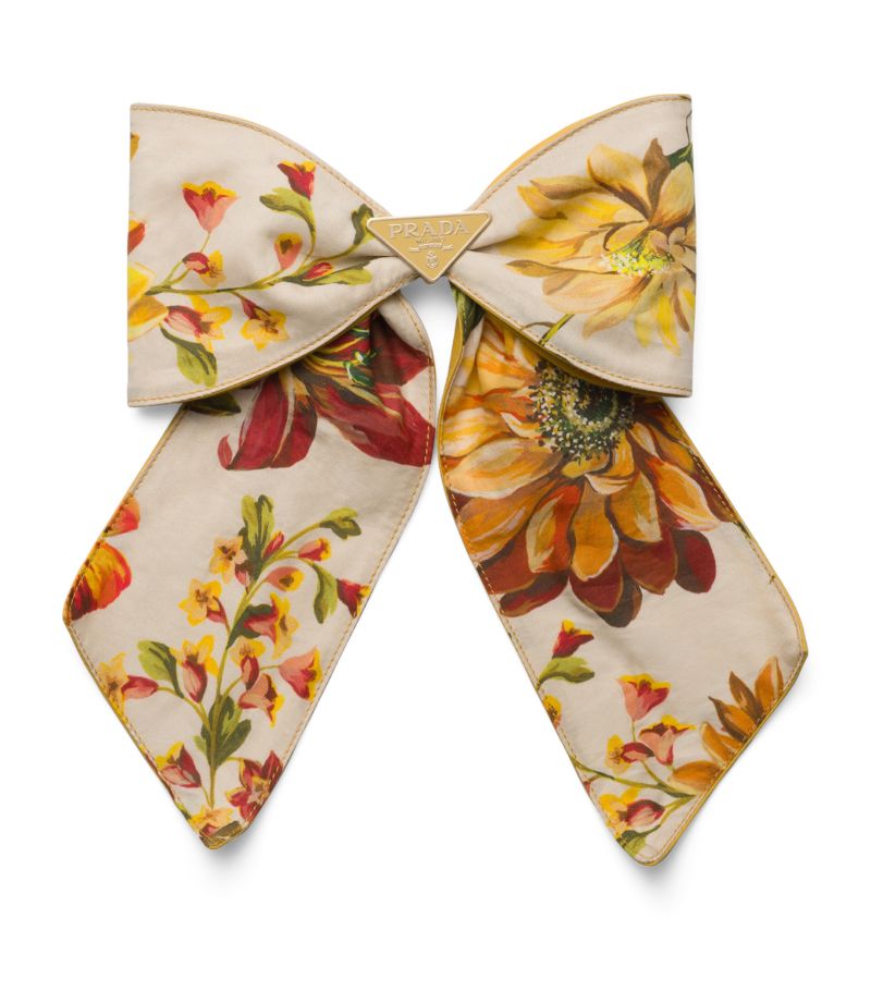 Prada Prada Floral Print Hair Clip