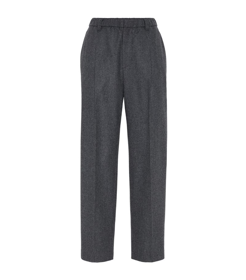 Brunello Cucinelli Brunello Cucinelli Virgin Wool-Cashmere Relaxed Trousers