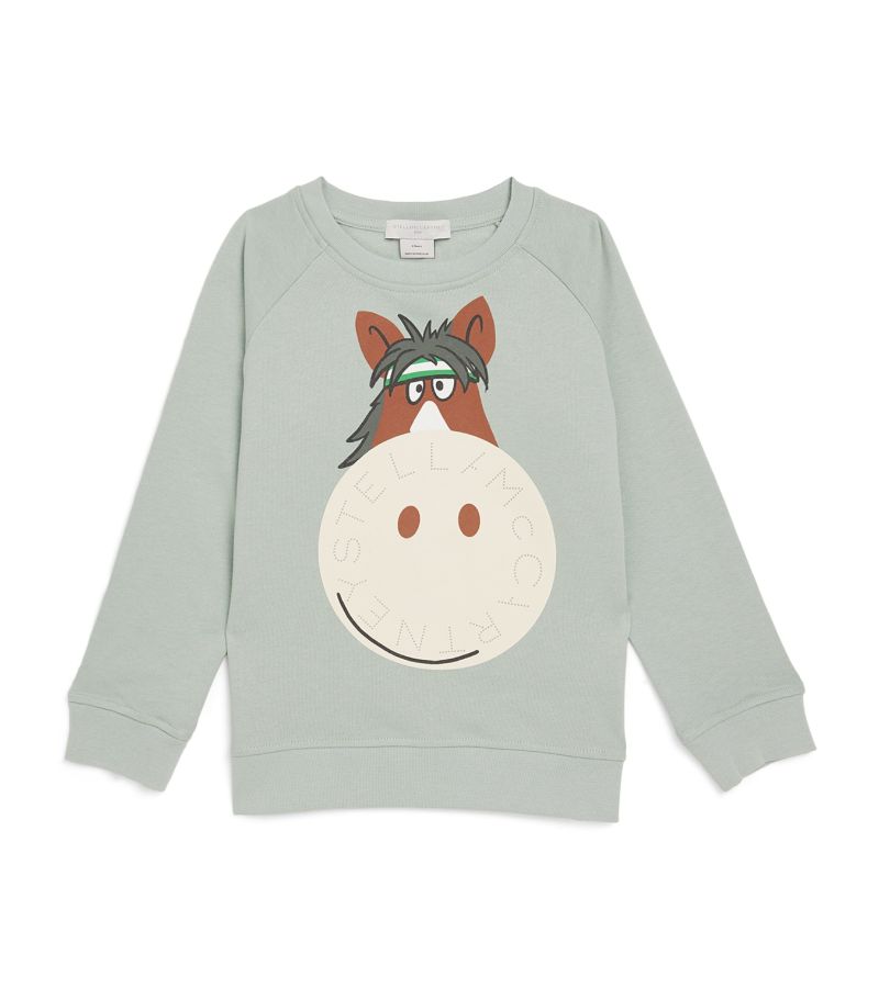 Stella McCartney Kids Stella Mccartney Kids Cotton Horse Sweatshirt (3-14 Years)