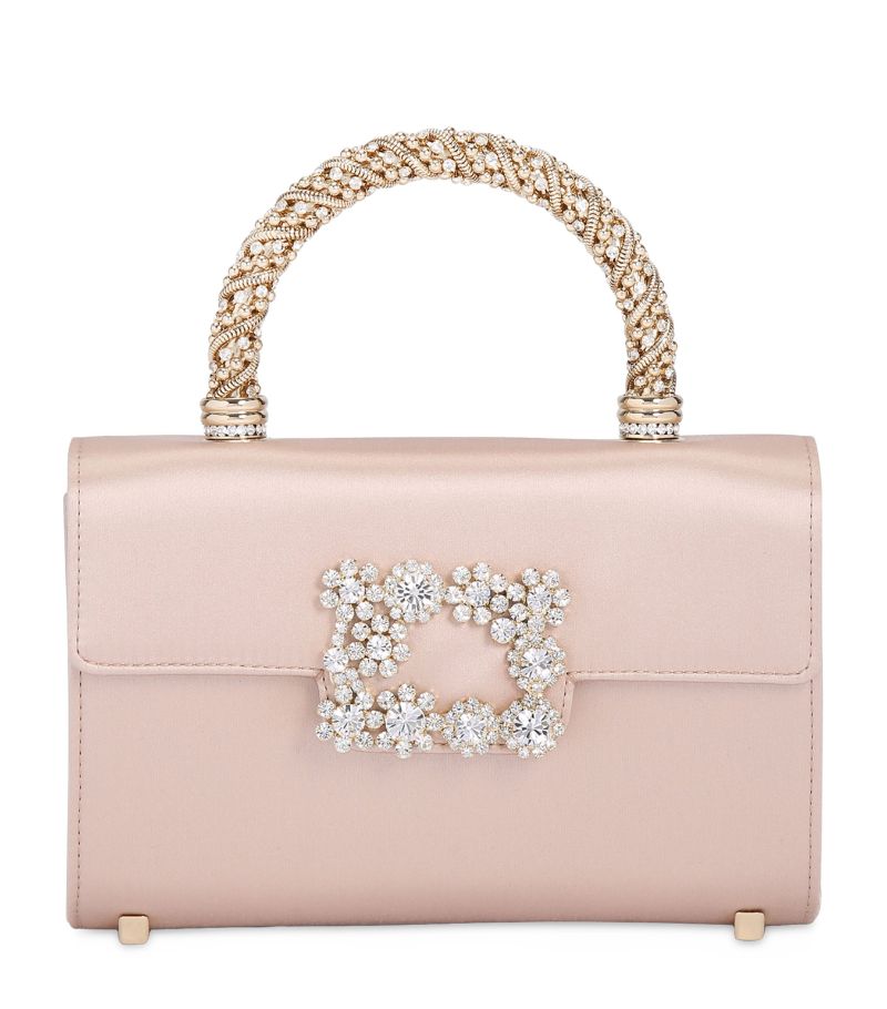 Roger Vivier Roger Vivier Mini Satin Strass Clutch Bag