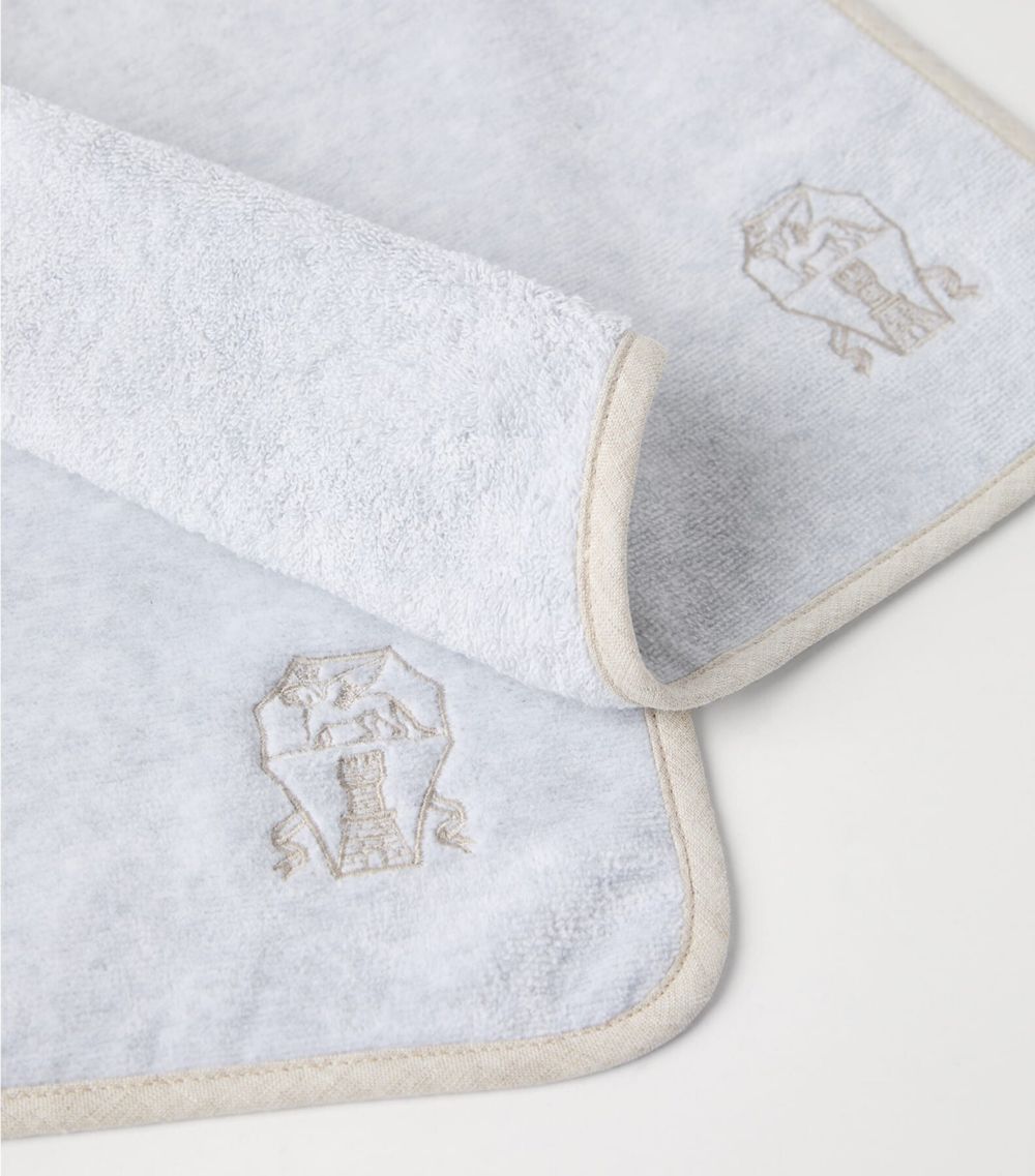 Brunello Cucinelli Brunello Cucinelli Set Of 2 Terrycloth Hand Towels (30Cm X 30Cm)