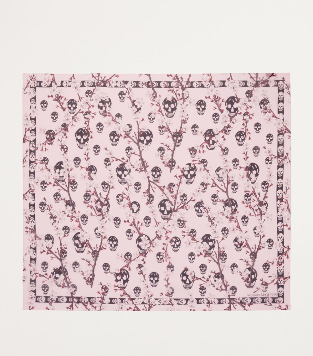 Alexander McQueen Alexander Mcqueen Silk Skull Print Scarf