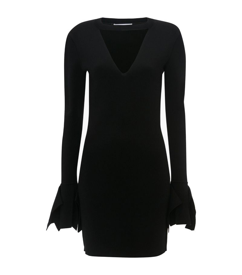 Jw Anderson Jw Anderson V-Neck Panel Mini Dress