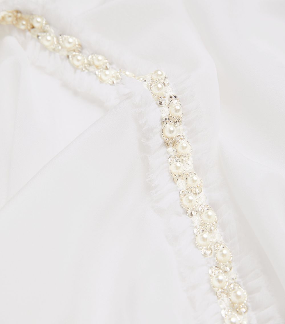 Alice + Olivia Alice + Olivia Pearl-Embellished Willa Shirt