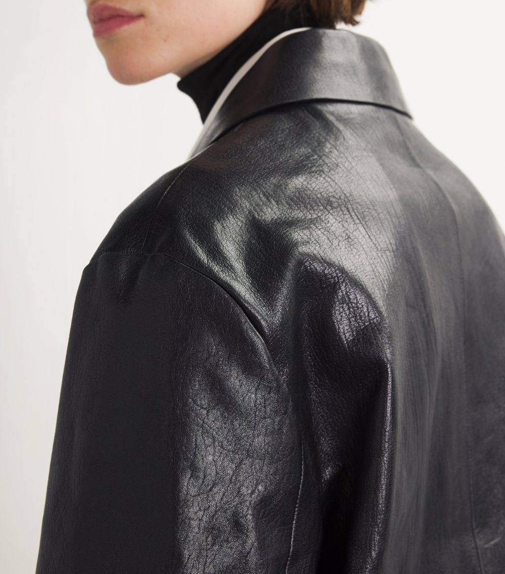 The Row The Row Fabian Leather Blazer