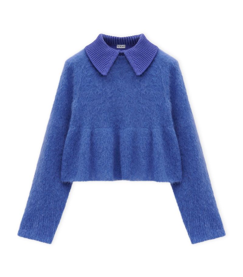 Loewe Loewe Mohair-Blend Polo Sweater