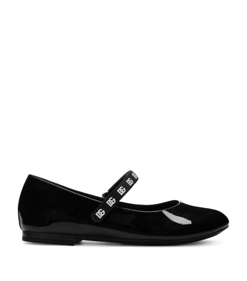 Dolce & Gabbana Dolce & Gabbana Kids Logo Ballet Flats