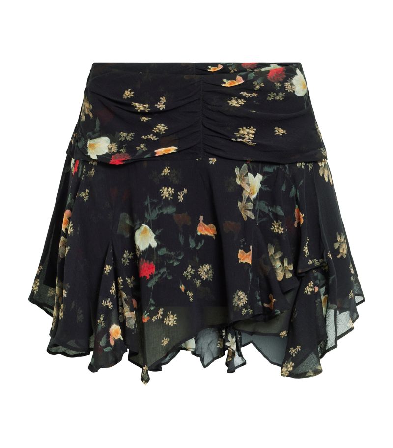 Allsaints Allsaints Erica Kora Print Asymmetric Skirt