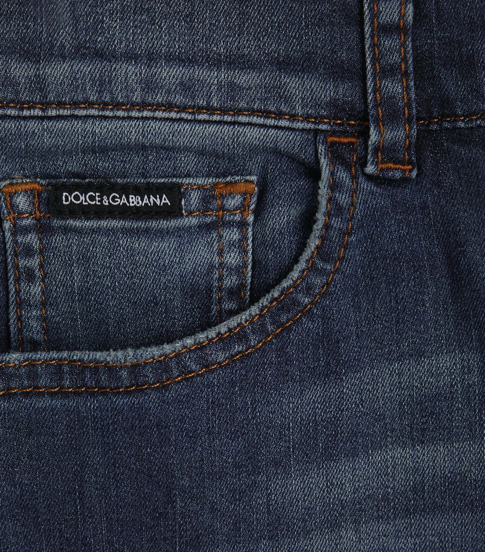 Dolce & Gabbana Dolce & Gabbana Kids Dark-Wash Denim Jeans