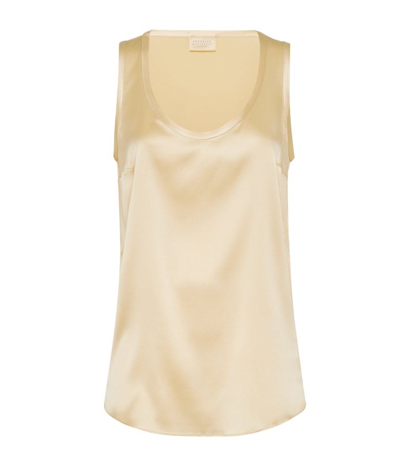 Brunello Cucinelli Brunello Cucinelli Silk Reversible Tank Top