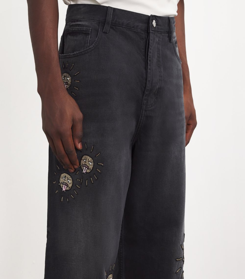 Nahmias Nahmias Beaded Skater Jeans