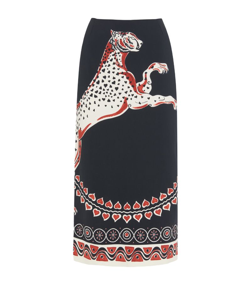 La Doublej La Doublej Printed Pencil Skirt