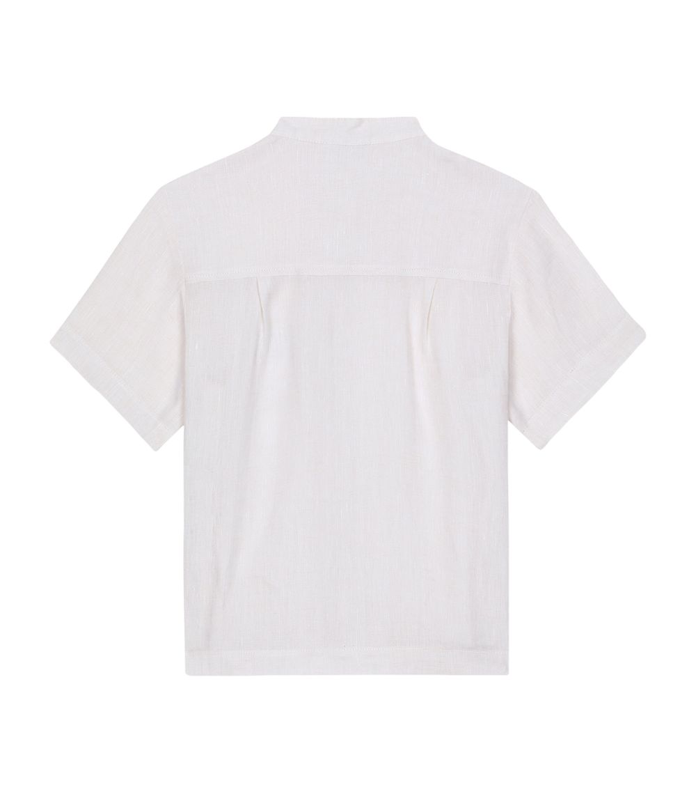 Dolce & Gabbana Dolce & Gabbana Kids Linen Logo-Detail Shirt (2-6 Years)