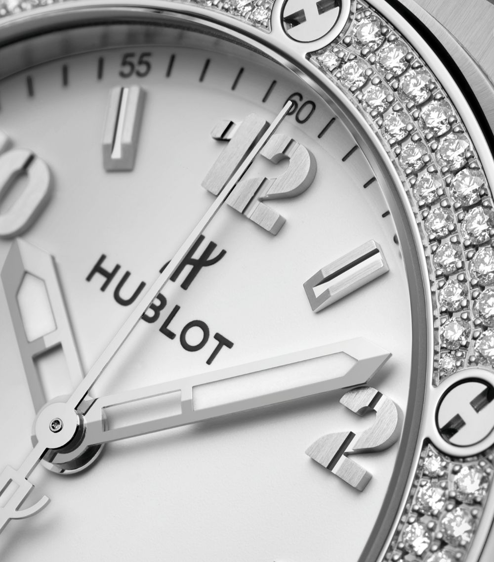 Hublot Hublot Stainless Steel And Diamond Big Bang Watch 38Mm