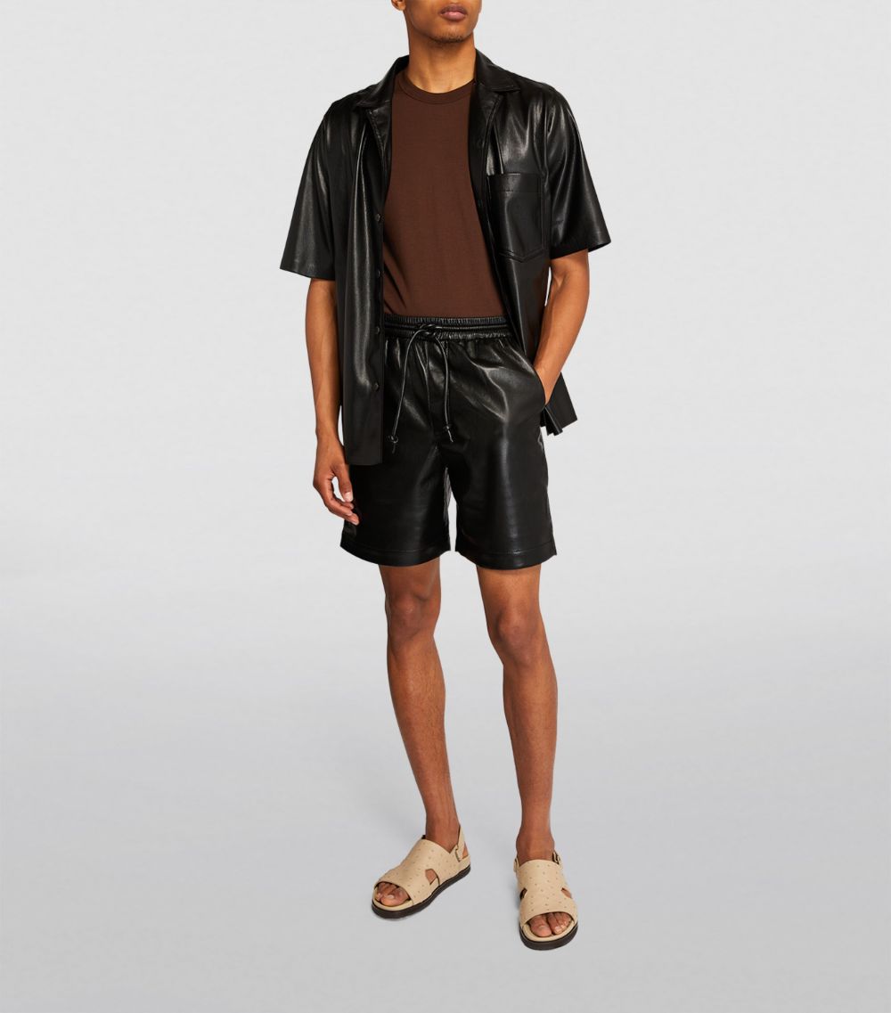 Nanushka Nanushka Faux Leather Shorts