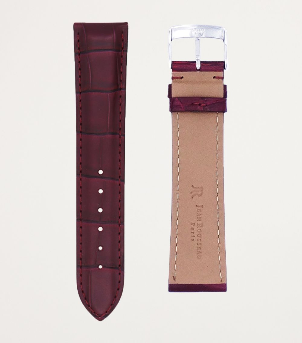 Jean Rousseau Jean Rousseau Classic 3.5 Alligator Leather Watch Strap (18Mm)