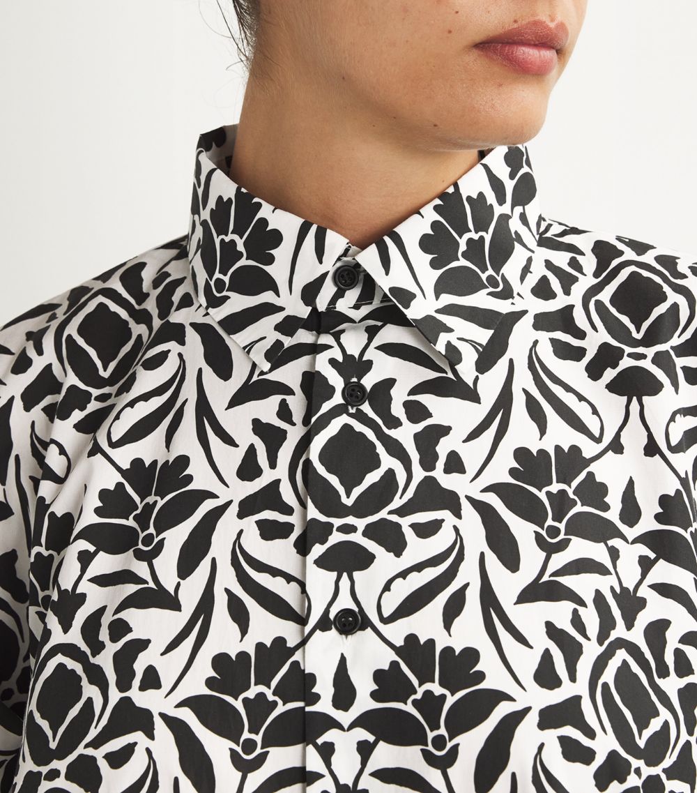 Eskandar Eskandar Printed A-Line Shirt Dress