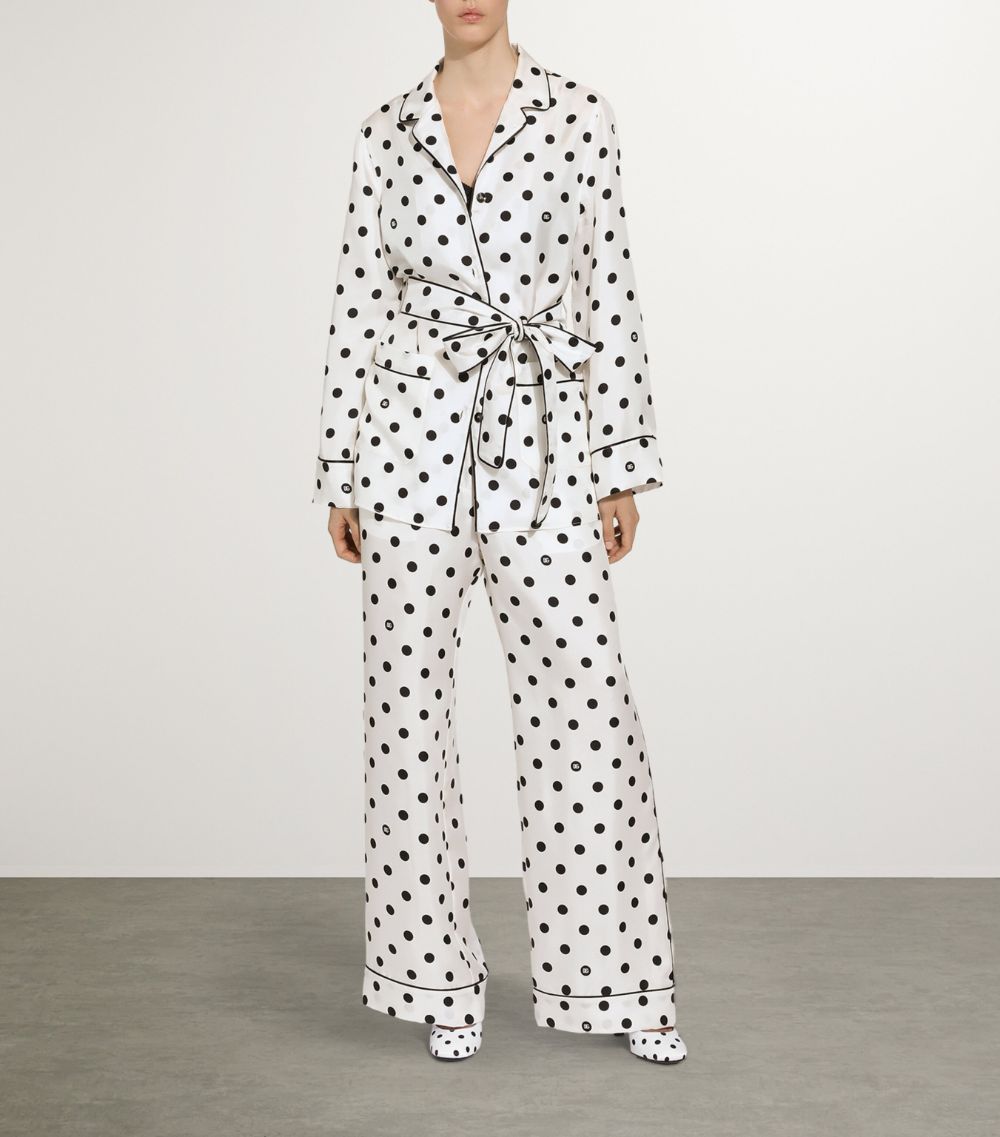 Dolce & Gabbana Dolce & Gabbana Silk Polka Dot Trousers