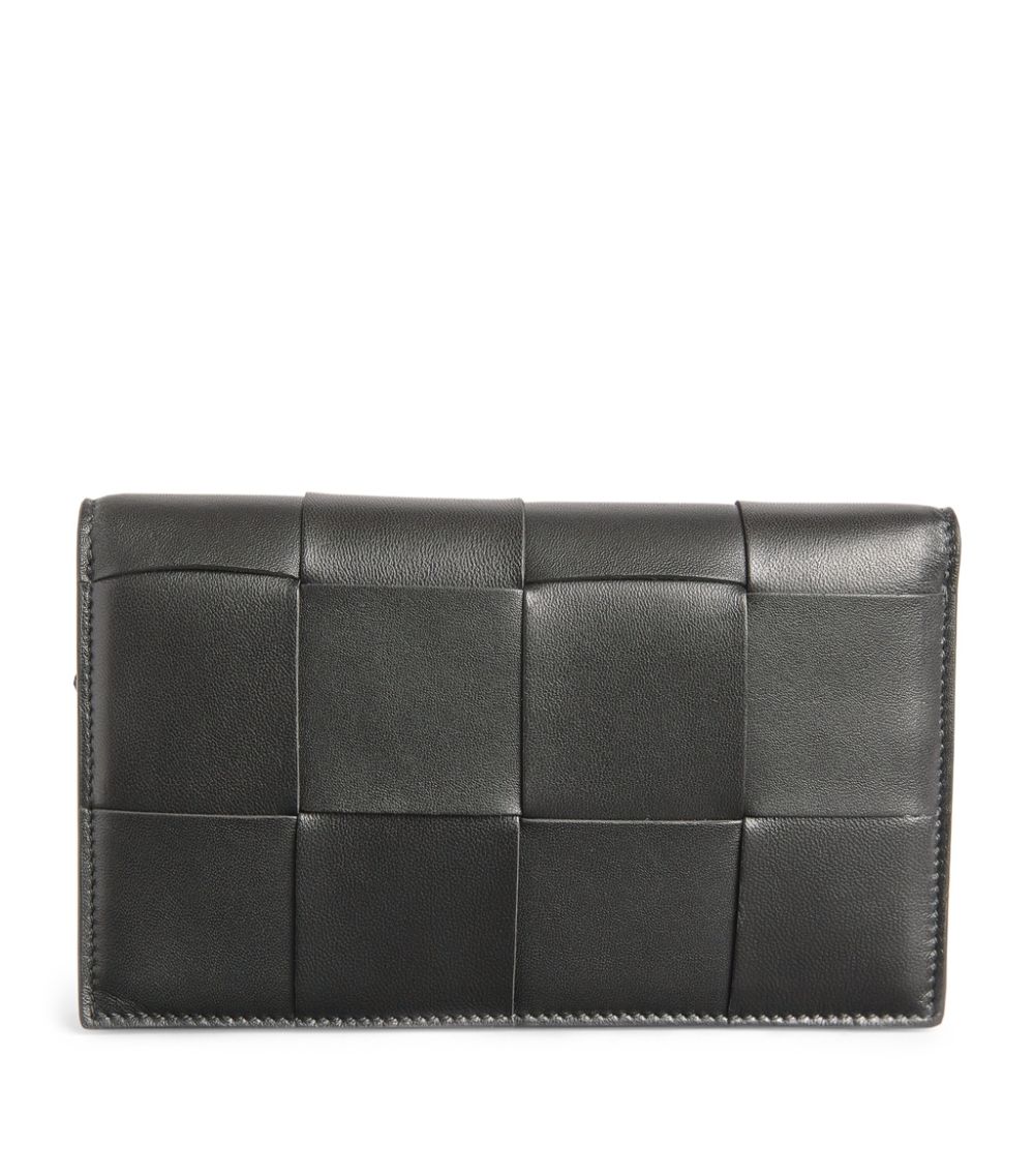 Bottega Veneta Bottega Veneta Leather Intreccio Weave Pouch