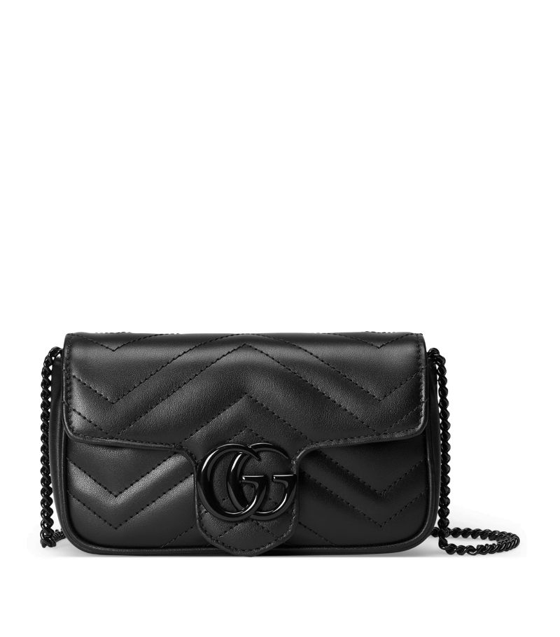 Gucci Gucci Super Mini Leather Marmont Shoulder Bag