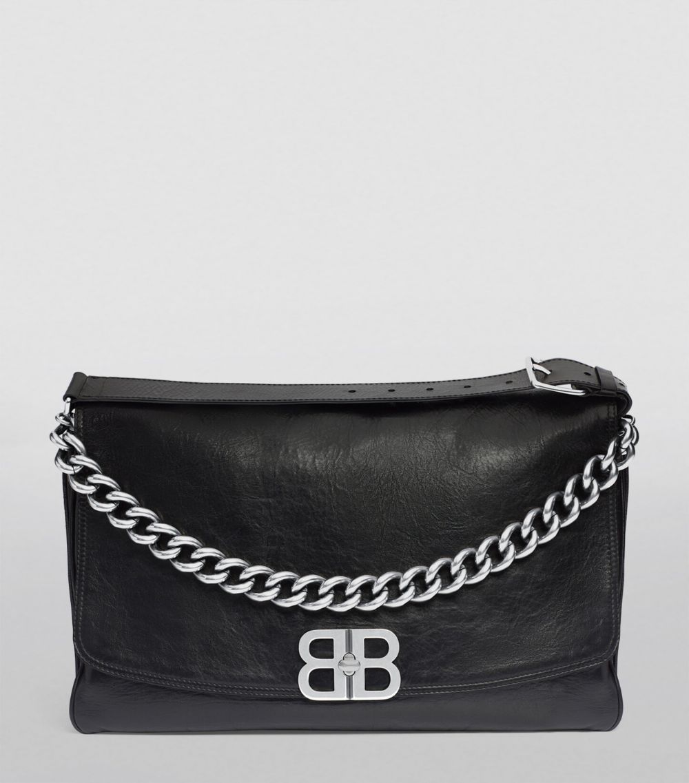 Balenciaga Balenciaga Leather Soft Flap Shoulder Bag