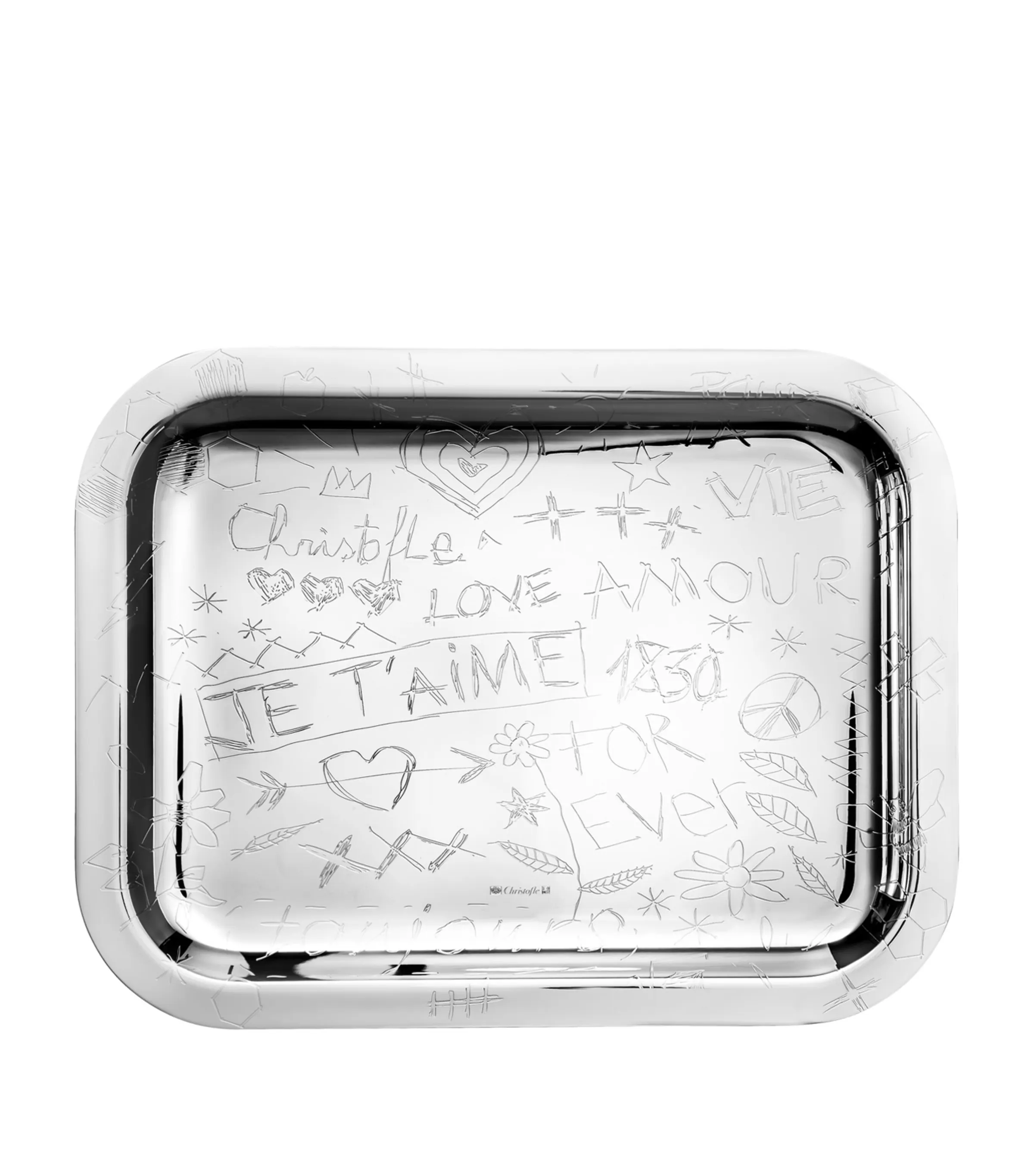 Christofle Christofle Silver-Plated Graffiti Tray