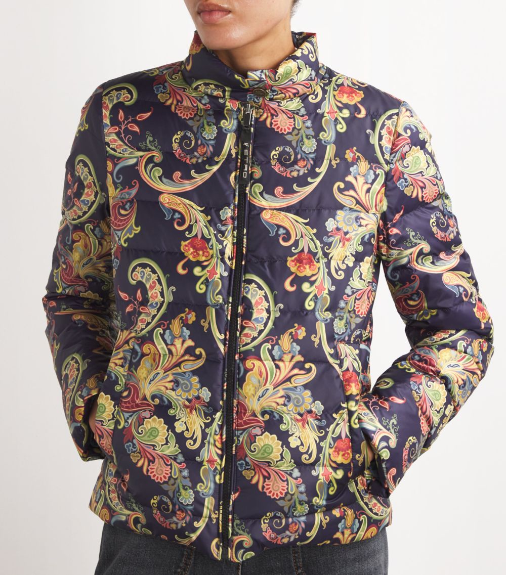 Etro Etro Paisley Print Puffer Coat