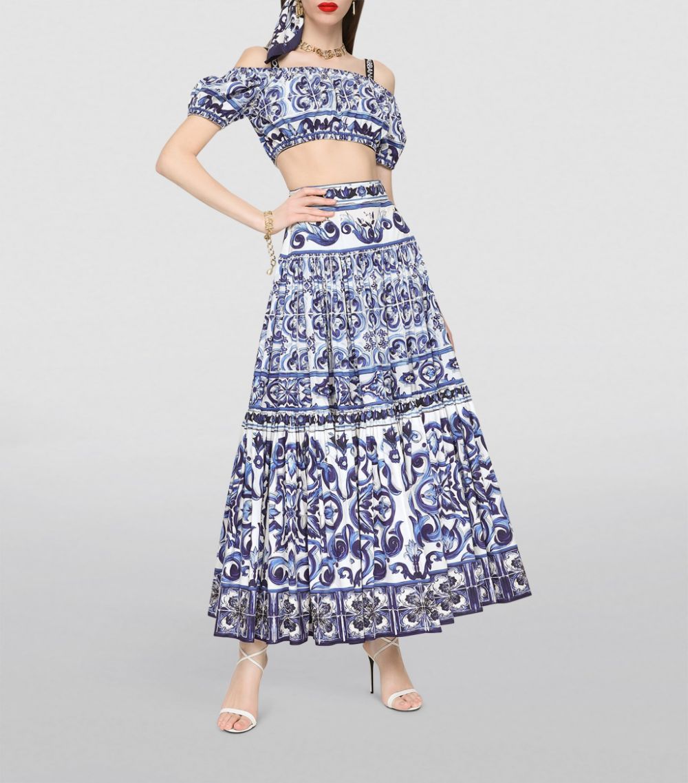 Dolce & Gabbana Dolce & Gabbana Majolica Midi Skirt