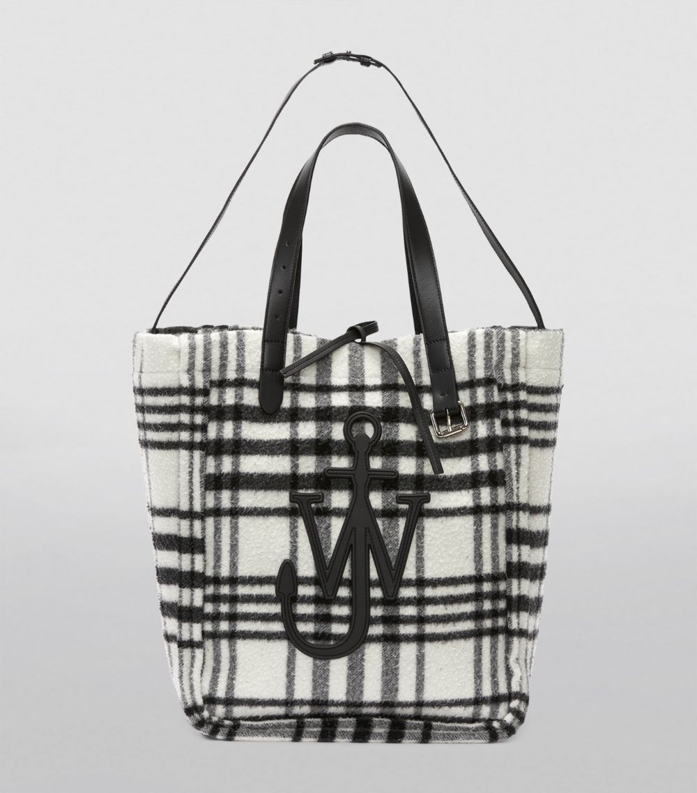 Jw Anderson Jw Anderson Oversized Check Belt Tote Bag